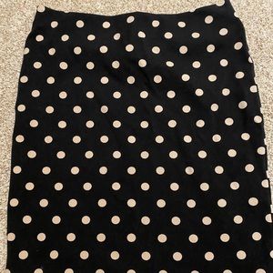 Ann Taylor Polka Dot pencil skirt